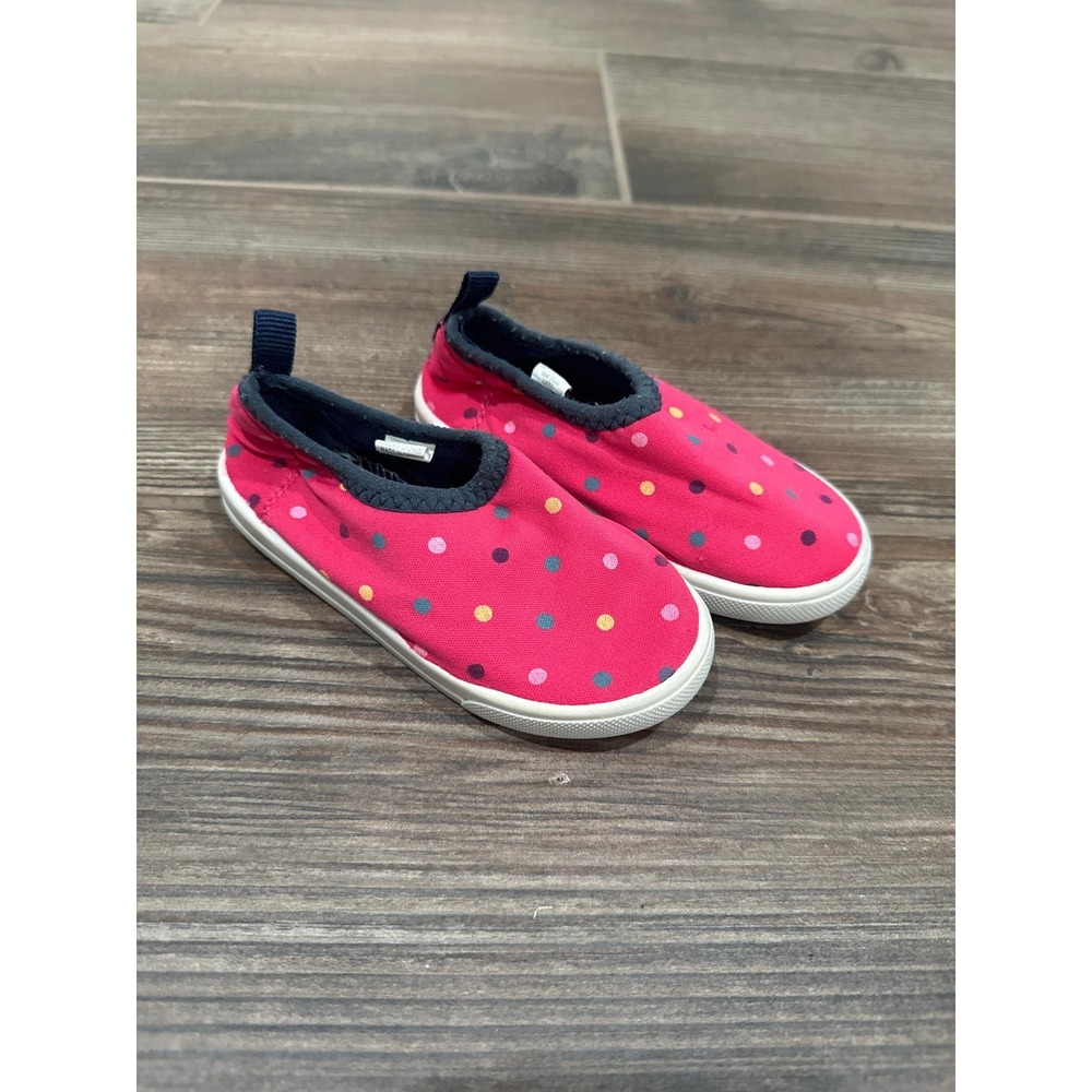 Academy Water Shoes‎ Toddler 7 Pink Polka Dot Slip On